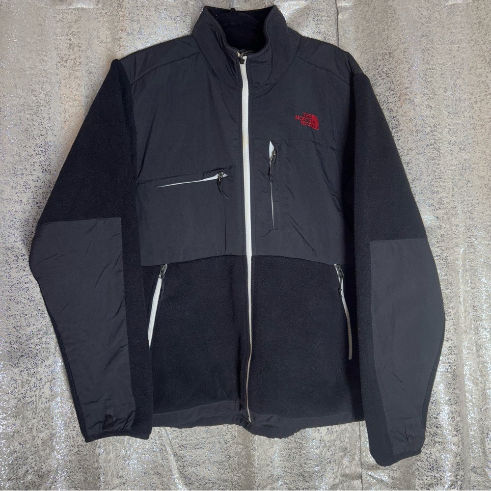 The NORTH FACE POLARTEC RECYCLED BLACK FLEECE JACKET Mens Size Large